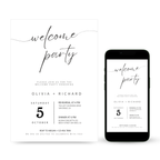 Elegant Welcome Party Invitation Template