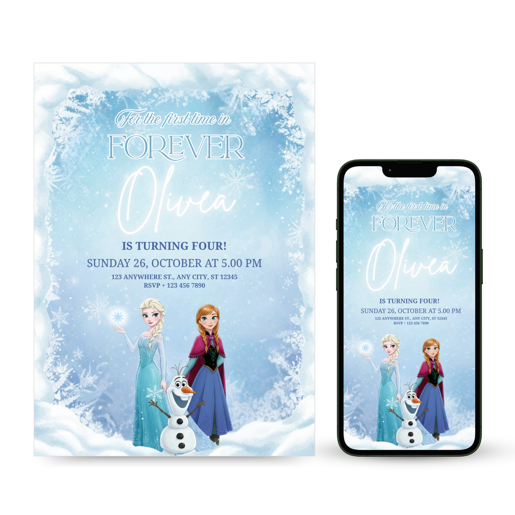 Frozen Birthday Invitation Template
