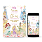 Princess Birthday Four-Ever Invitation Template