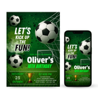 Soccer Birthday Invitation Template