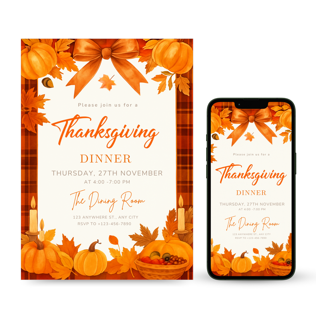 Thanksgiving Dinner Invitation Template