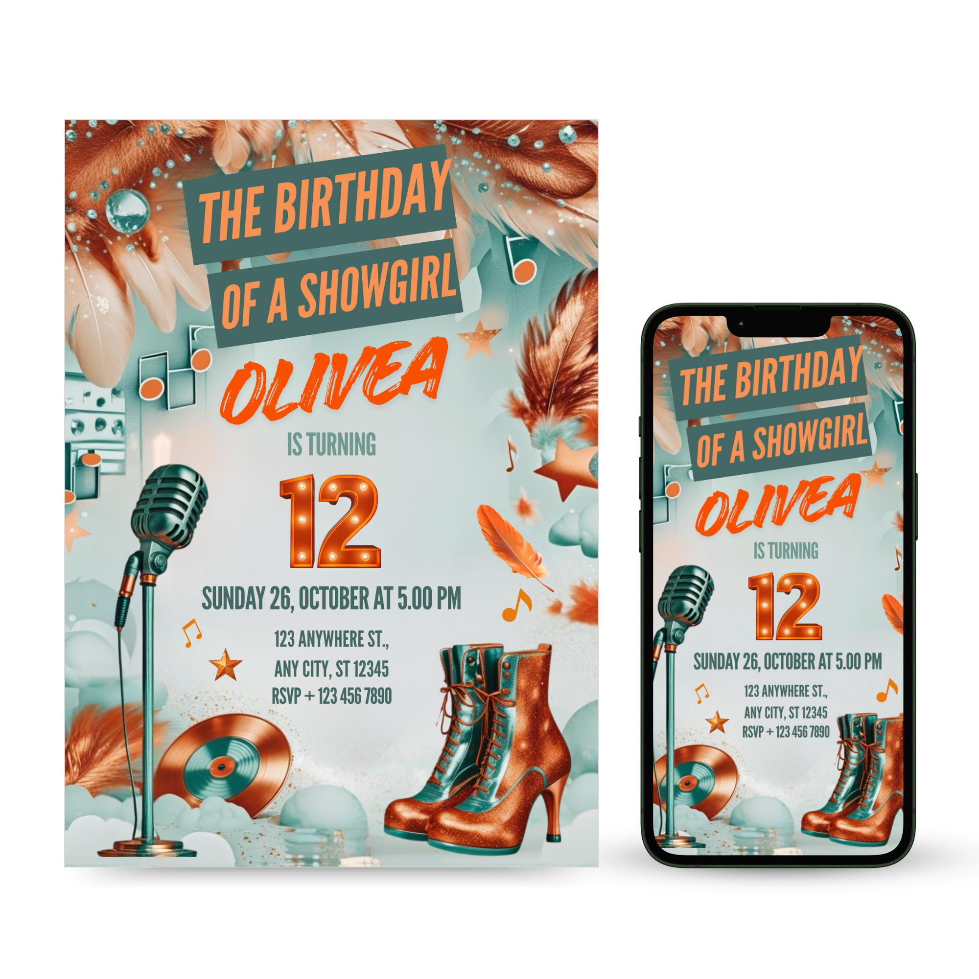 Life of a Birthday Girl Invitation Template