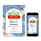 Toy Story Birthday Invitation editable Canva template