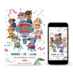 Paw Party Birthday Invitation Template