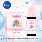 Bluey Birthday Invitation Template