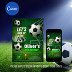 Soccer Birthday Invitation Template