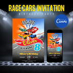 Hot Wheels Birthday Invitation Template