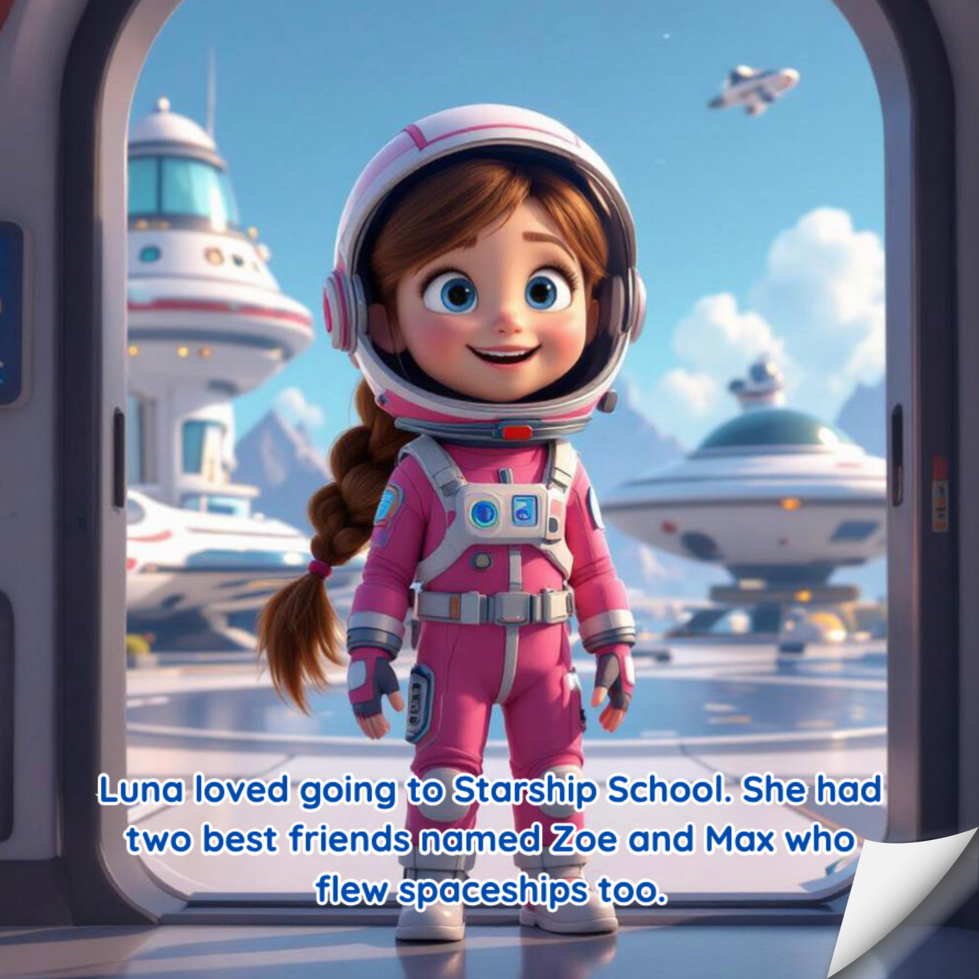 Starship School Luna and the Nebula Storm Storybook for Kids