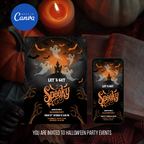 Animated Halloween Party Invitation Template