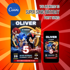 Sonic Invitation Template - Earthyprints