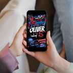 Spider Man invitation Canva template for boys