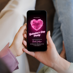 Modern Galentines invitation template for girls night digital party invite