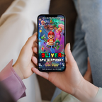 Kids Mario Galaxy birthday invitation digital download