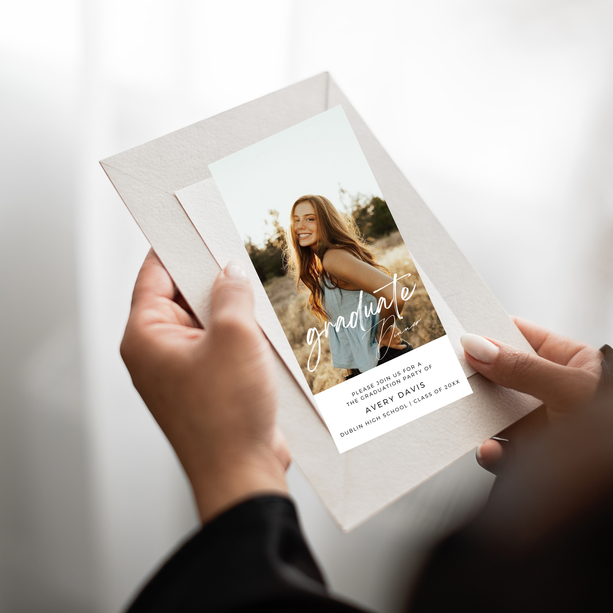 Class of 2026 Graduation Dinner Invitation Template - Earthyprints