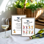 Customized Graduation Signature Drink Bar Menu