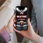Kids wrestling birthday invite digital download