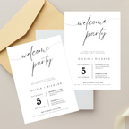 Elegant Welcome Party Invitation Template