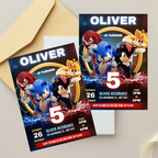 Sonic Invitation Template - Earthyprints