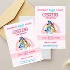 Bluey Birthday Invitation Template