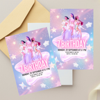 KPOP Demon Hunters Birthday Invitation Template
