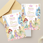 Princess Birthday Four-Ever Invitation Template