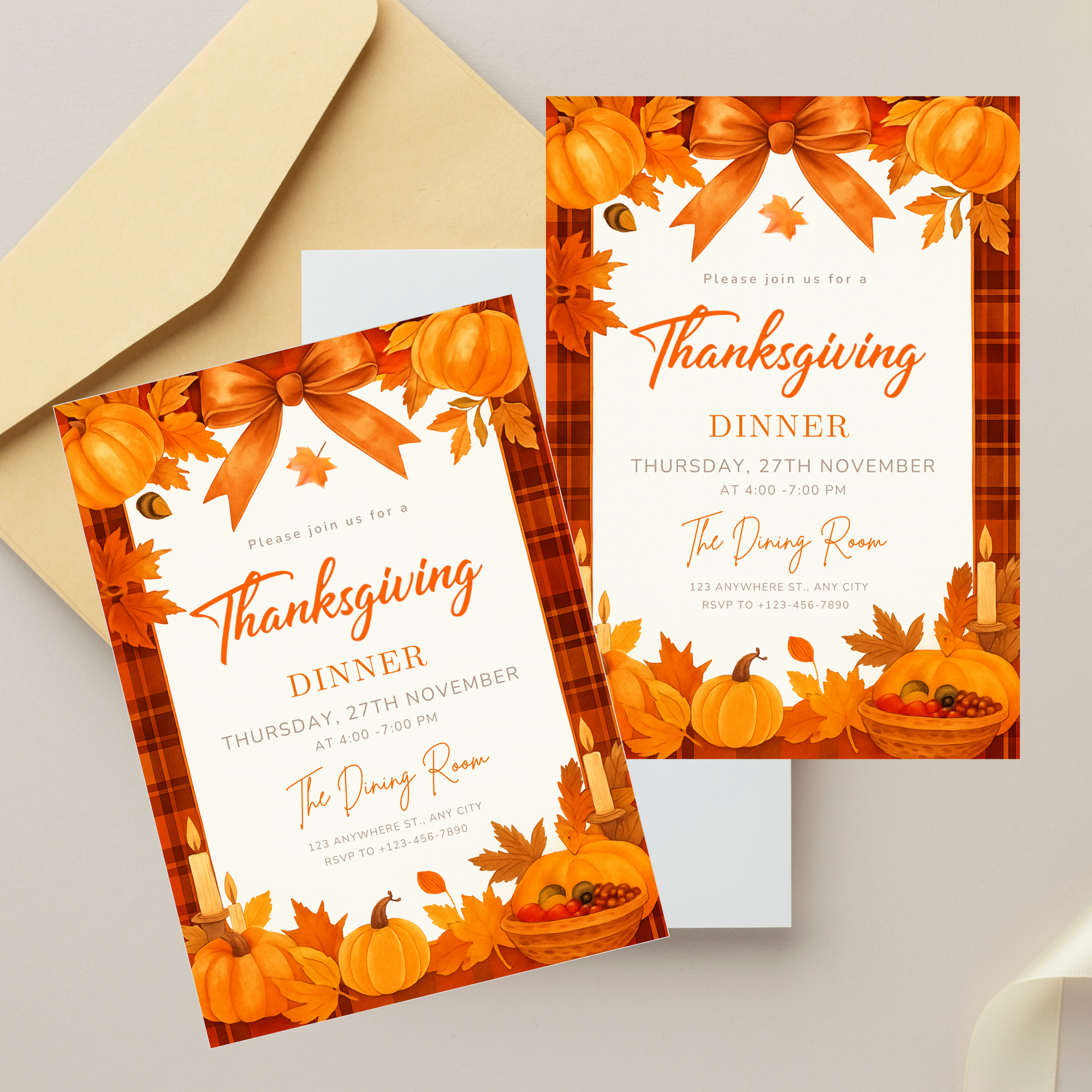Thanksgiving Dinner Invitation Template