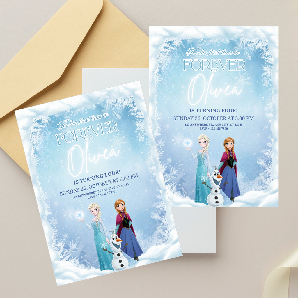 Frozen Birthday Invitation Template