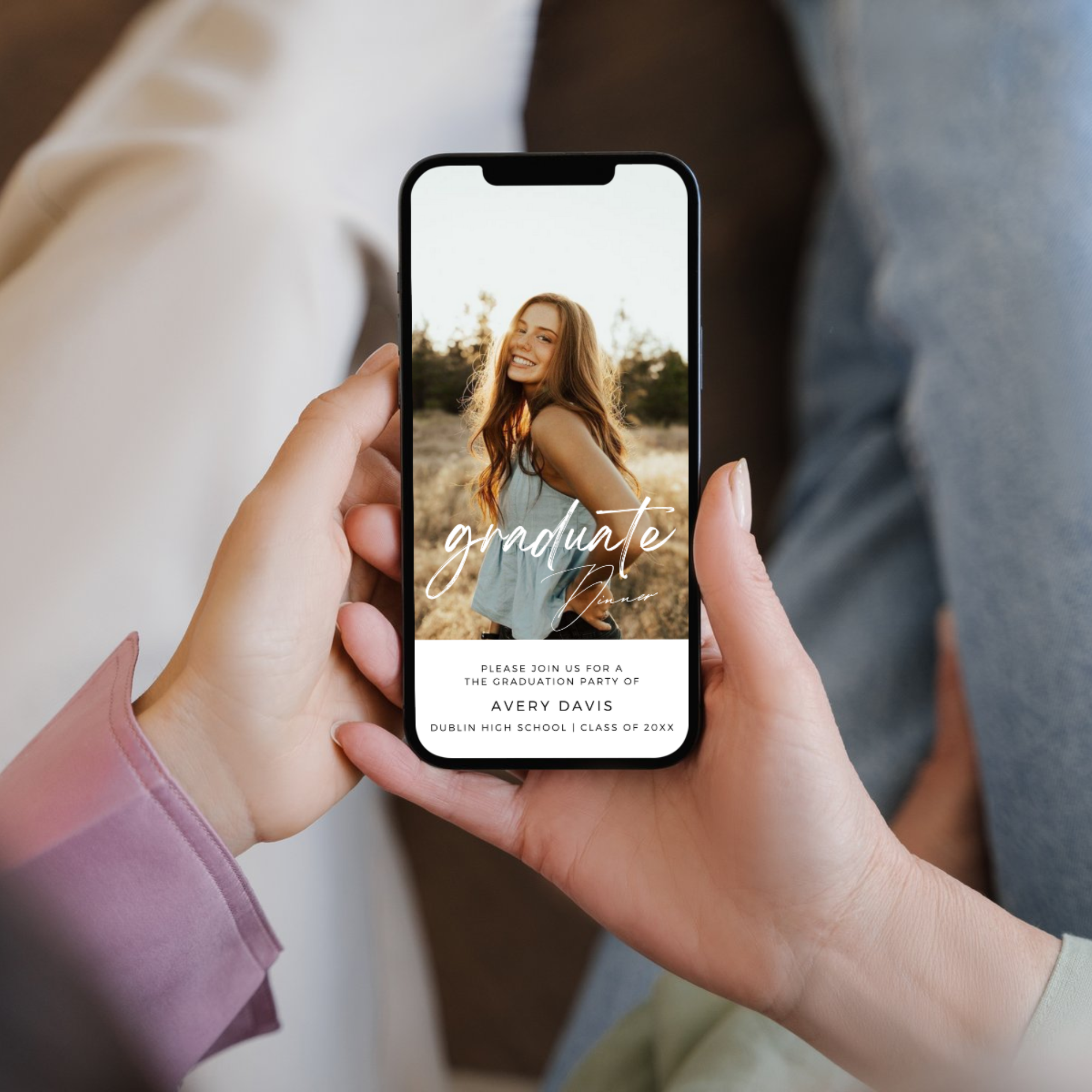 Class of 2026 Graduation Dinner Invitation Template - Earthyprints