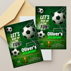 Soccer Birthday Invitation Template