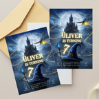 Wizards Witches Birthday Invitation - Earthyprints