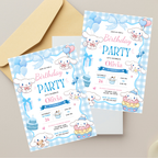 Cute Cinnamoroll birthday invite for girls