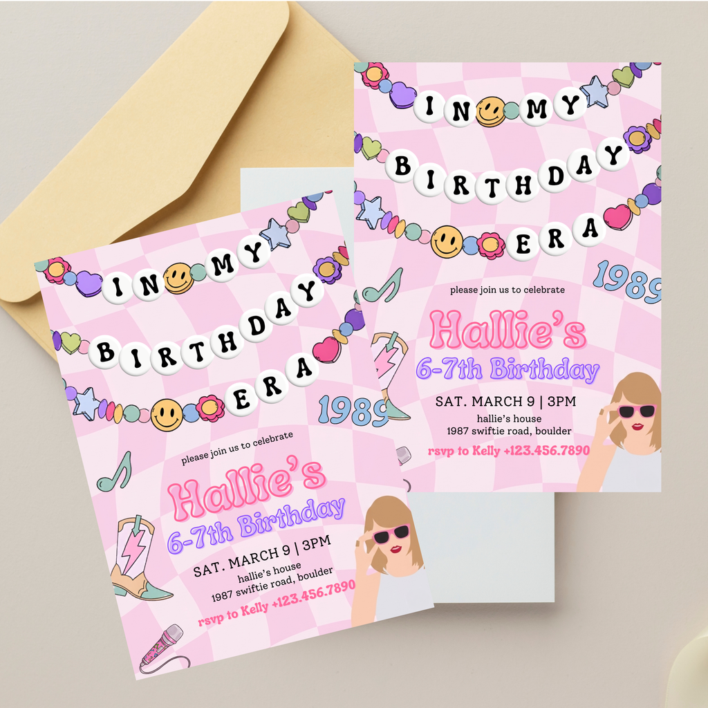 Editable In My Birthday Era Template for 6 year old girl