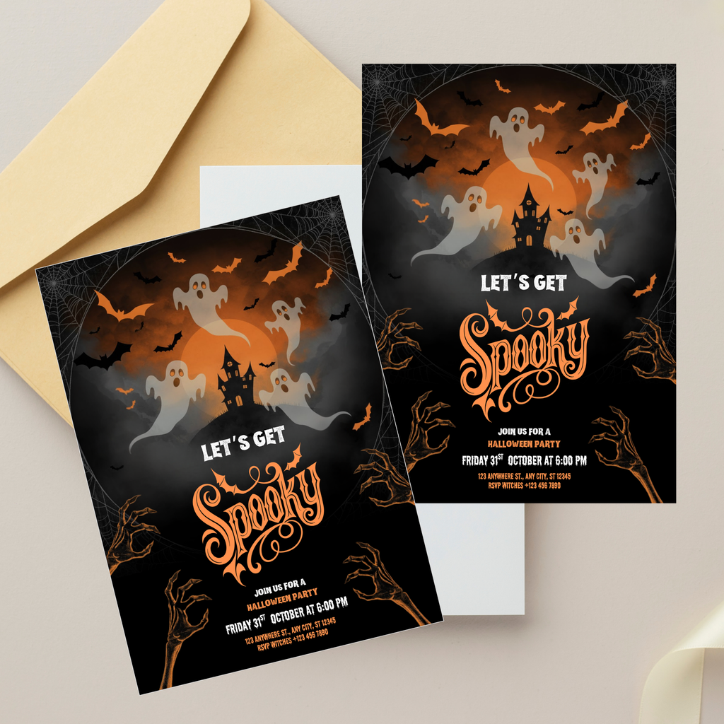 Animated Halloween Party Invitation Template