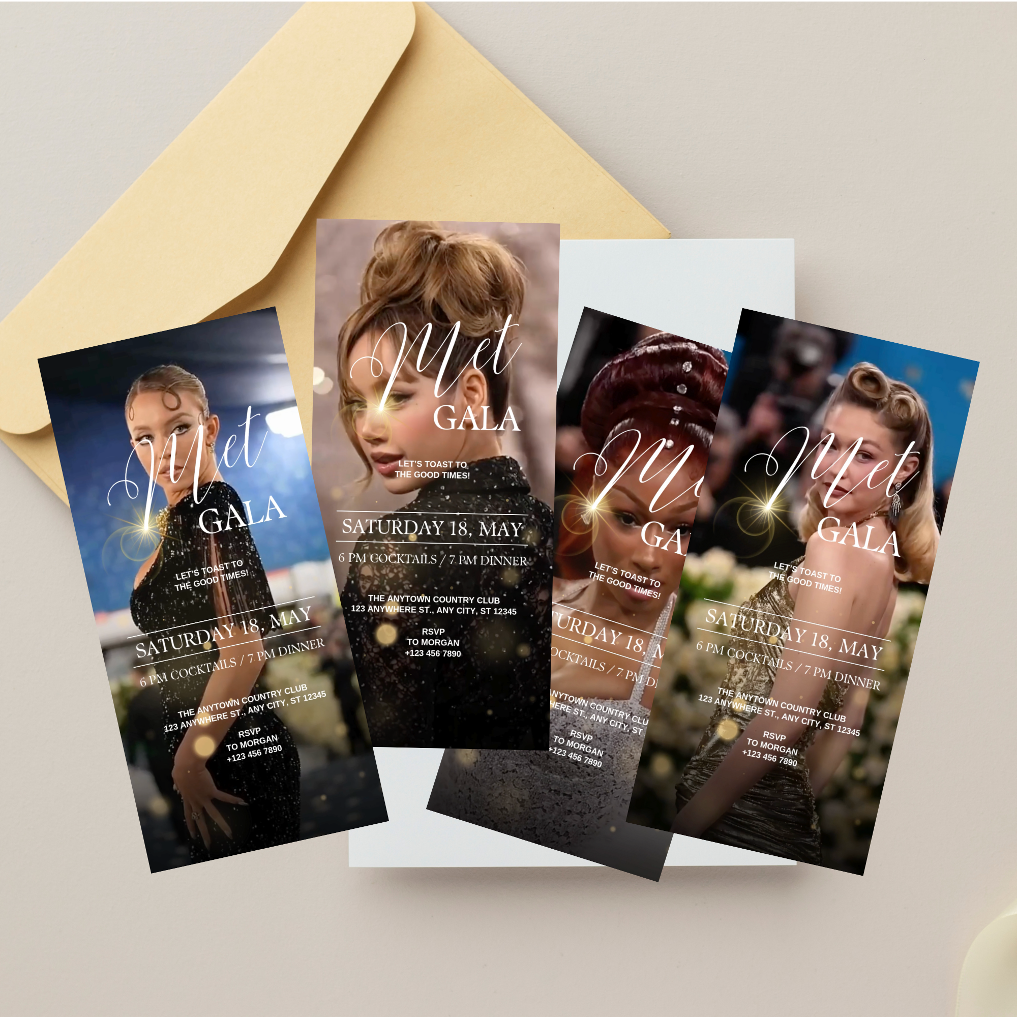 Digital Met Gala 2025 Invitation Template