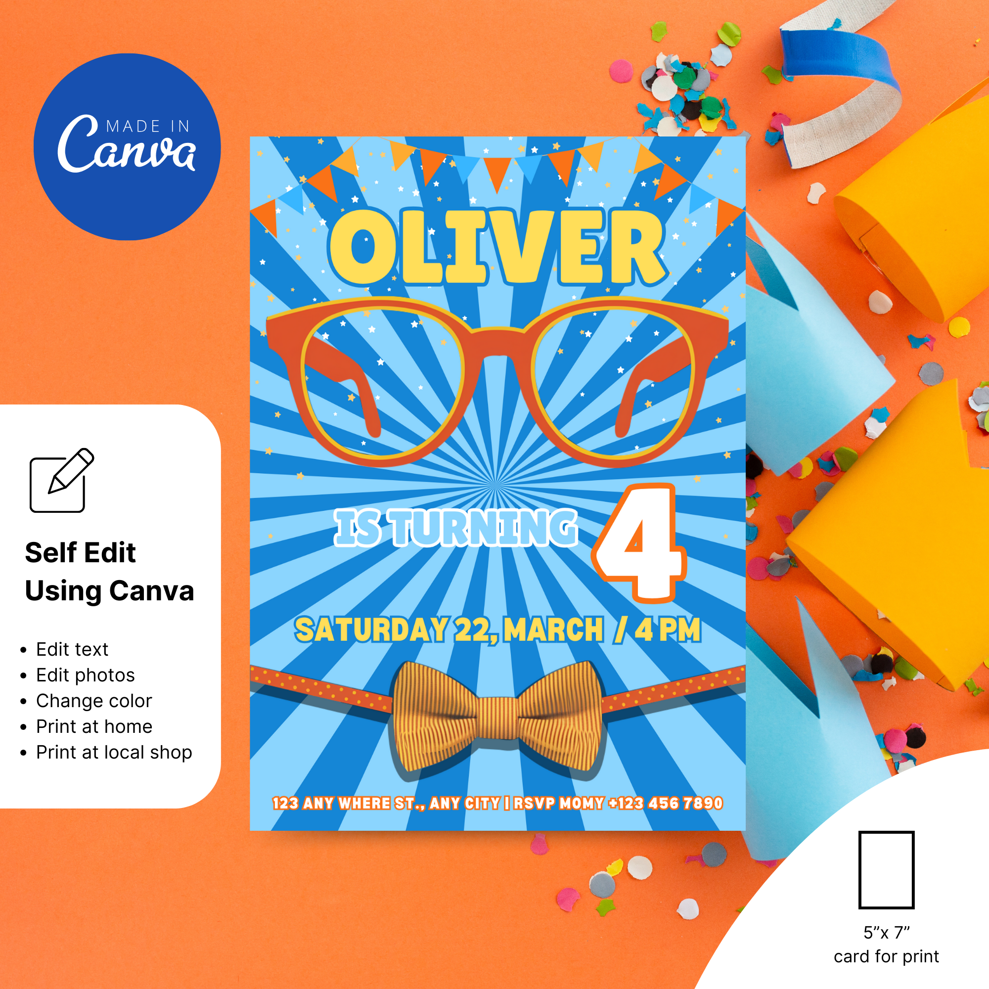 blippi birthday invitation template