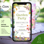 Digital Wildflower Garden Party Invitation Template