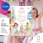 Princess Birthday Four-Ever Invitation Template