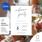 Elegant Welcome Party Invitation Template