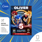 Sonic Invitation Template - Earthyprints