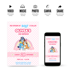 Bluey Birthday Invitation Template
