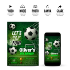 Soccer Birthday Invitation Template