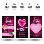 Galentines Day invitation template modern chic style girls party