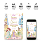 Princess Birthday Four-Ever Invitation Template