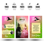 Wicked birthday party invitation template