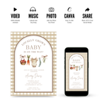 Locally Grown Baby Shower Invitation Template
