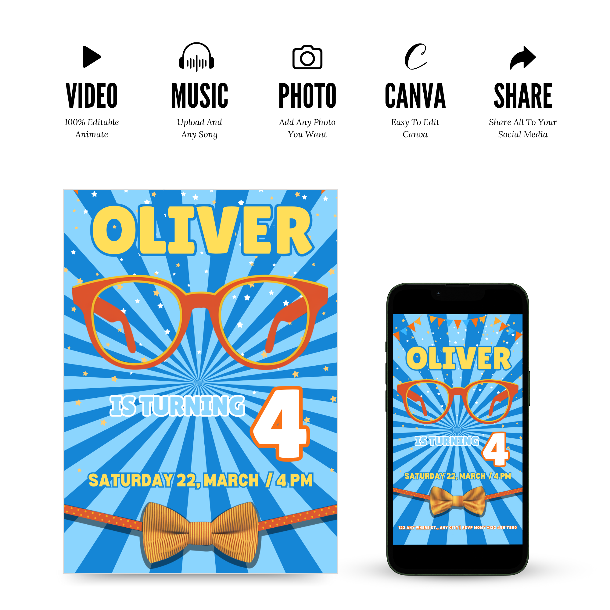 blippi birthday invitation template