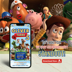 Printable Toy Story 5th birthday invitation