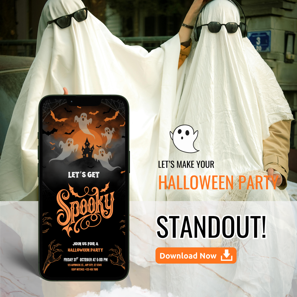 Animated Halloween Party Invitation Template