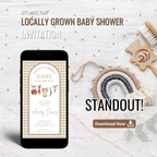 Locally Grown Baby Shower Invitation Template