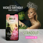 Wicked birthday party invitation template